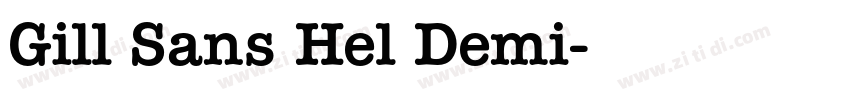 Gill Sans Hel Demi字体转换 Gill Sans Hel Demi字体转换